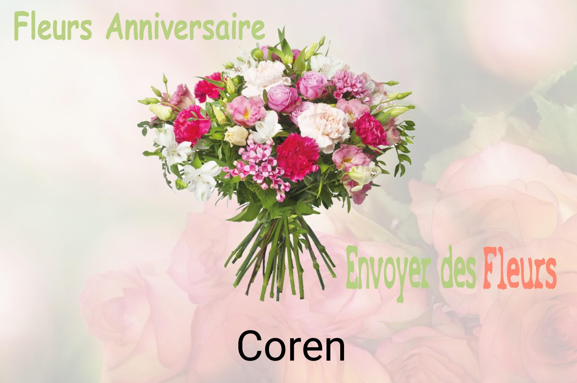 Bouquet de fleurs d’anniversaire livré à Coren